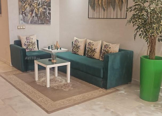 salon de coin vert royal 