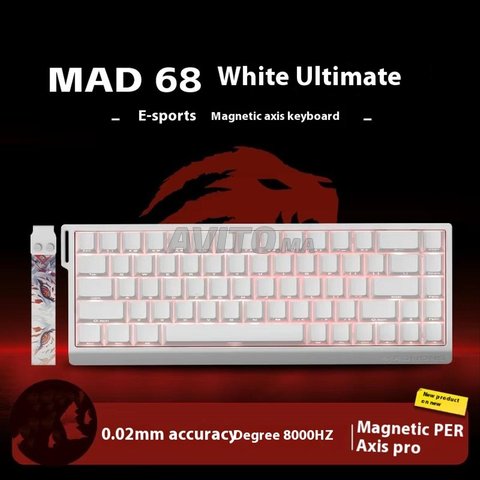Clavier Mad 60/68 he Pro 8khz Magnetic Blanc/Noir