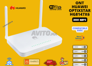 ONT Fibre Optique Huawei OptiXstar EG8147X6 AX3000