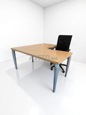 Bureau Angle Samas 160x160cm merisier