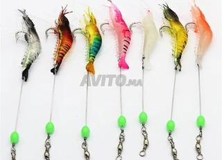Leurre de pêche crevettes lumineuses