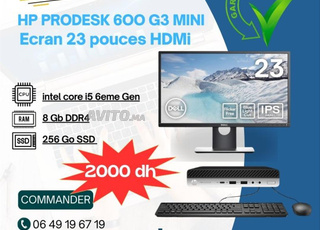 PC bureau HP mini Ecran 23 HDMi Garantie