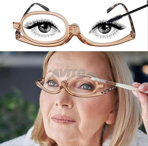 Lunettes Maquillage Grossissante Unique Rotative - 2