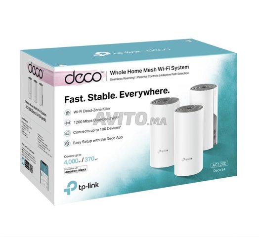 TPLink Mesh Deco E4 Pack de 3 1200 Mbps