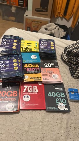 📱 UK SIM Cards Bundle  بطاقات SIM بريطانية متنوعة