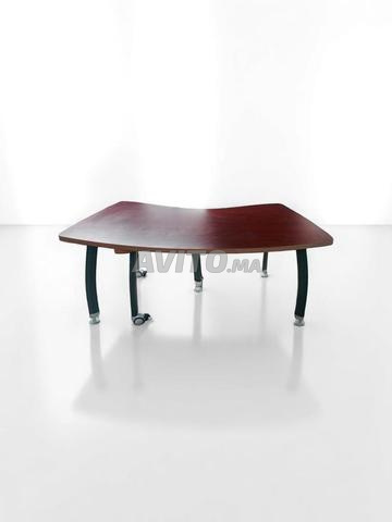 Bureau angle Wengé avec retour mobile 180cm