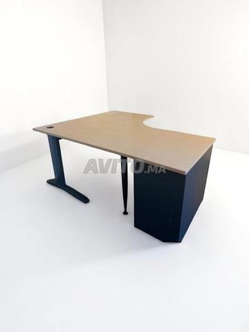 مكتب زاوية 160x200 سم مع وحدة أدراج بثلاثة أدراج