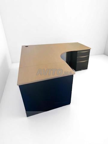 مكتب زاوية 200x200 سم مع 2 خزانة 3 أدراج