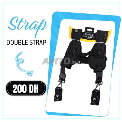 Double straps pour appareils de photographie