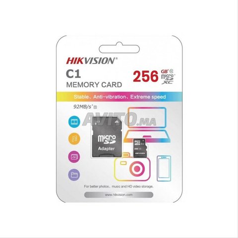 Carte Memoire 256GB HIKVISION microSD