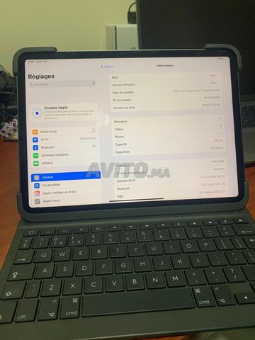  iPad Pro 11 avec clavier logitech 4G