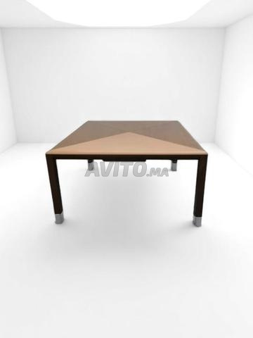 Bureau de direction Macé Patio bois massif & cuir