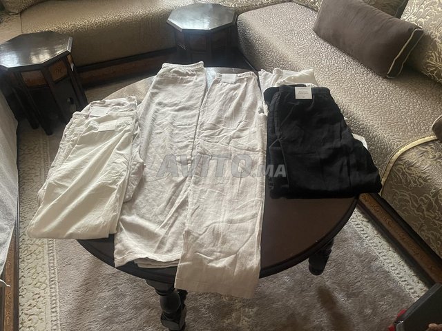 Pantalon en lin pour femme hm