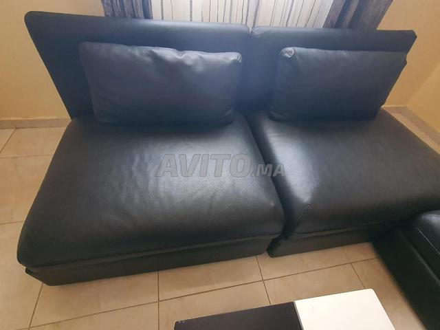 4 fauteuils en cuir  95cm/95cm 10000 dh négociable - 2