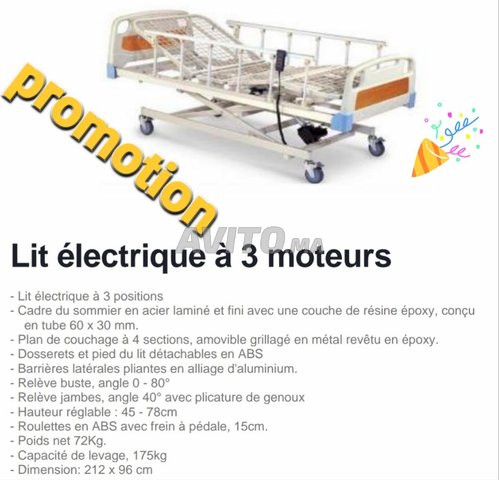 Lit medical Electrique avec matela a air 
