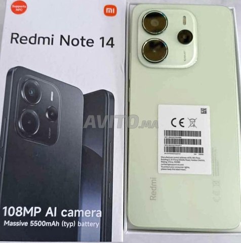 REDMI Note 14 256go 8go/8go RAM