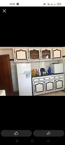 Placard de cuisine avec plan en marbre 