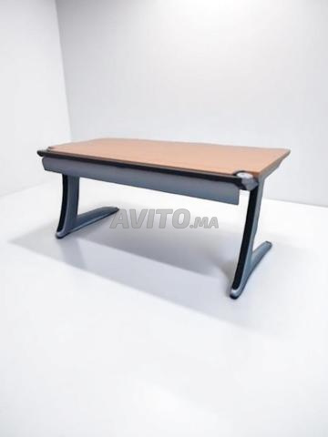 مكتب مستقيم 160x80 سم Steelcase لون خشب الكرز