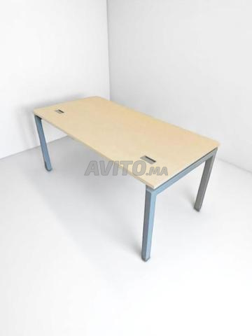مكتب مستقيم Columbia 160x80 سم مع ممر للكابلات