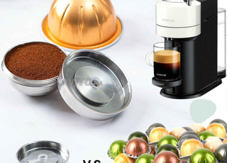Capsule nespresso virtuo rechargeable en inox
