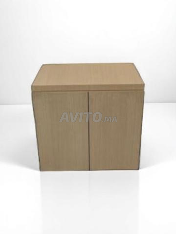 Bureau droit en bois 160x80cm avec caisson