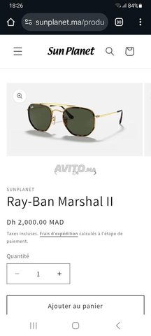 lunette ray ban marshal
