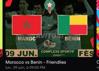 Billet Match MAROC Vs BENIN
