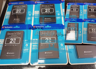 Disque Dur Verbatim USB 1TB / 2TB