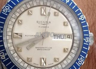 montre sucura automatique vintage plongé 