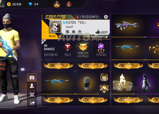 Compte Free fire hawta 250dhs