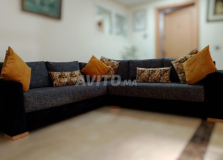 salon tapisserie en L