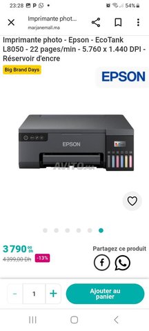 Imprimante Epson  ecotank l 8050 