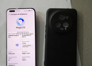 honor magic 5 pro très bon état comme neuf 