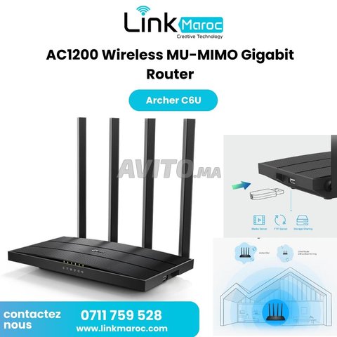 TP-Link Archer C6U Maroc Bon Prix LinkMaroc.com