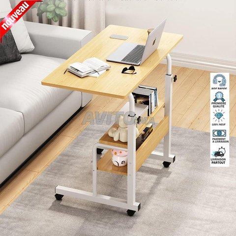 Table pour PC Réglable Sur Roulettes