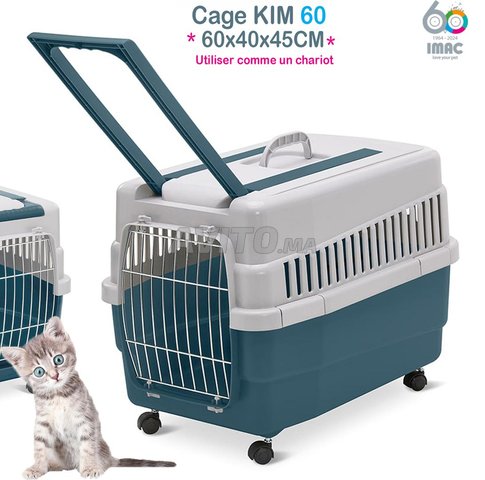 TRANSPORT CAGE ON WHEELS 60x40x45CM