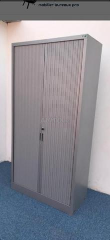 Armoire haute métallique avec 2 portes rideau  - 2
