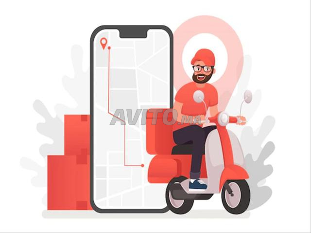  livreur à domicile avec moto sur Marrakech