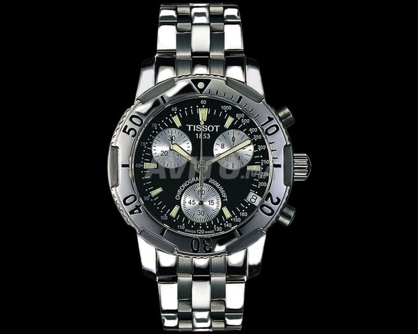 Tissot PRS200 Steel Bracelet Black Swiss Quartz