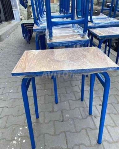 Table individuelle scolaire avec casier métallique