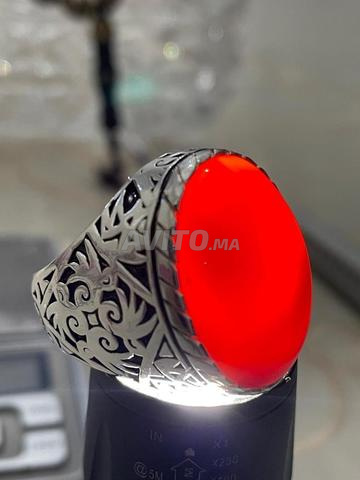 Bague en argent 950 sertie d'Agate yéménite KABIDI - 2