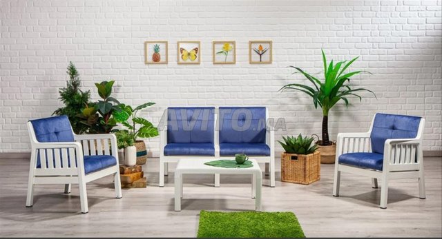 Set Jardin Canapé Table Et 02 Fauteuil