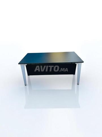 Bureau droit Ronéo Noir 160x80cm