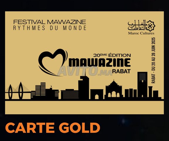 carte(s) gold et black mawazine