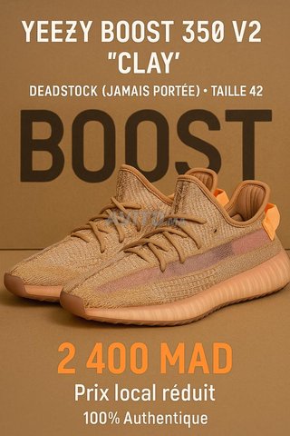 Yeezy Boost 350 V2 “Clay”Deadstock (Jamais Portée)