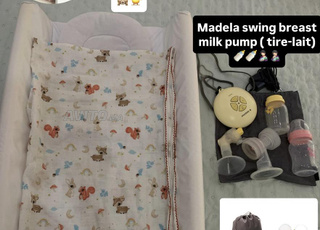 Lit bébé baby swing tire lait matelas à langer 🥰