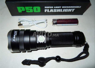 مصباح يدوي ليد قابل لإعادة الشحن    pile