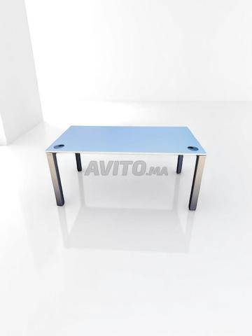 Bureau droit Steelcase 160x80cm blanc passe câble