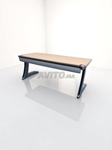 Bureau droit Steelcase 160x80cm pied L