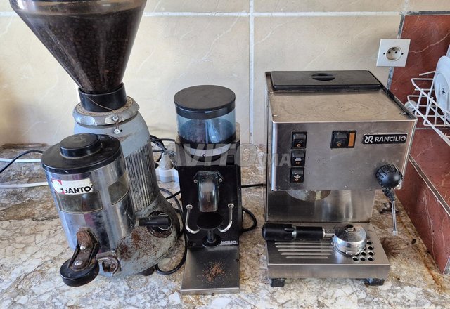 Machine a café pro Rancilio, moulin Santos